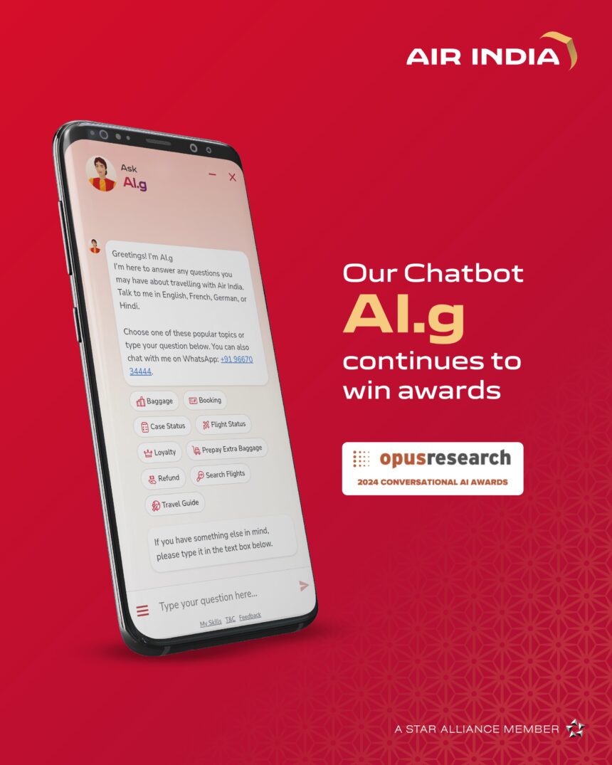 Air India’s AI Chatbot, AI.g