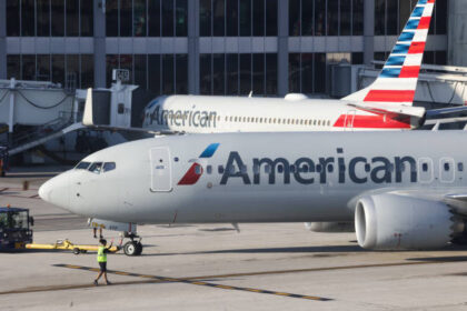 American Airline aircraft on tarmac
