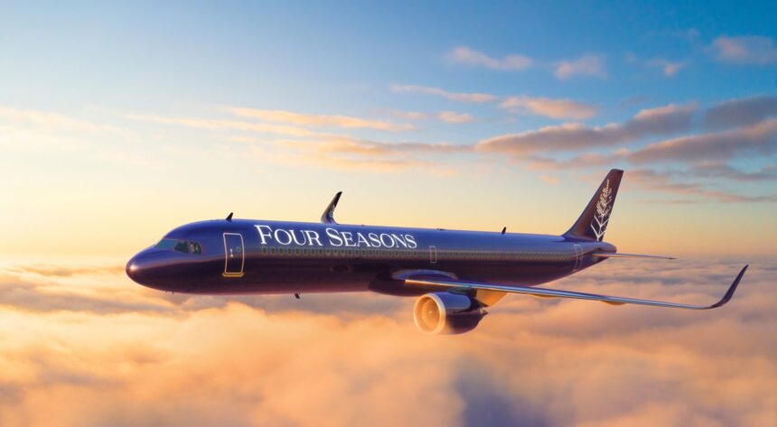 The the Airbus A321neo-LR Private Jet © Four Seasons