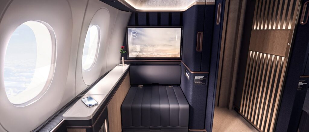 Lufthansa First Class Cabin