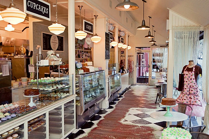 Inside the Magnolia bakery