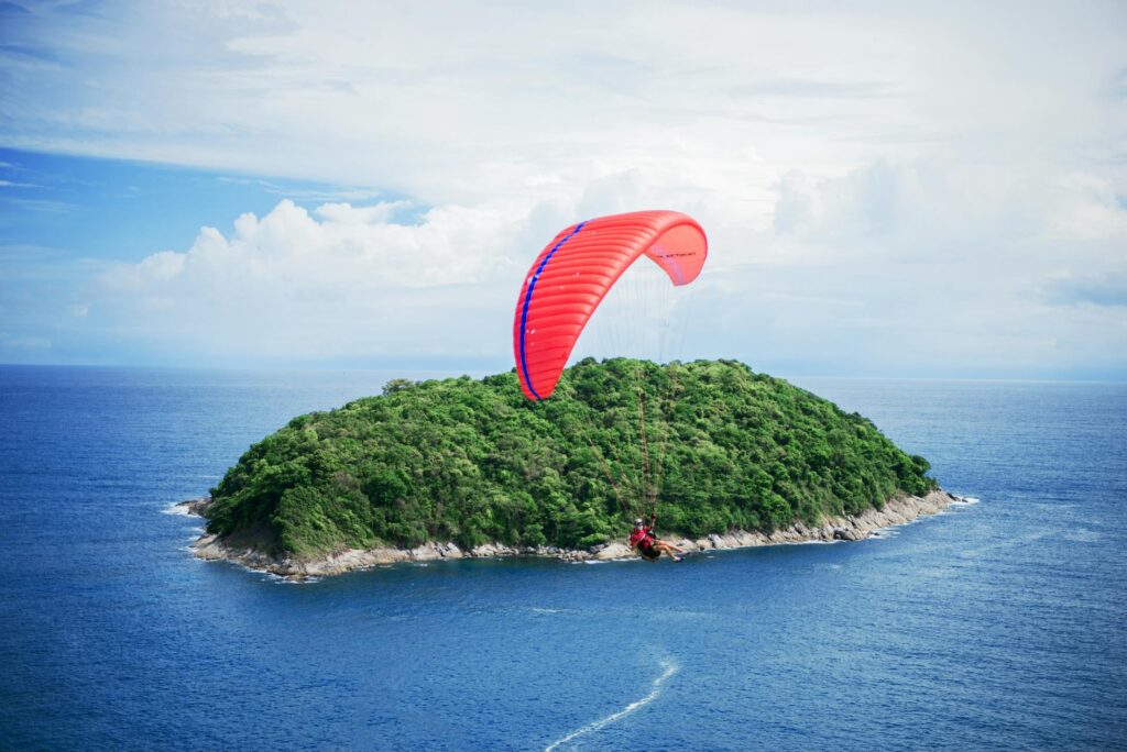 Skydiving and Parachuting are popular activities 