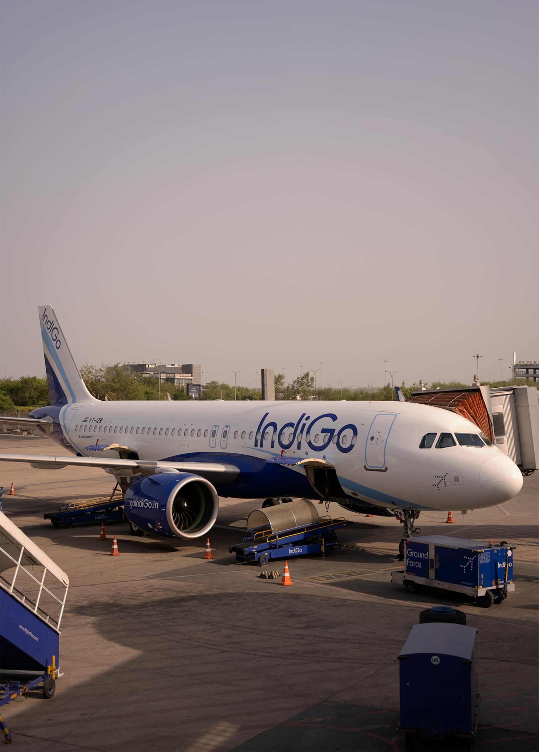 The Airbus A320neo of IndiGo airlines