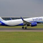 IndiGo airlines Airbus A320neo aircraft taking off