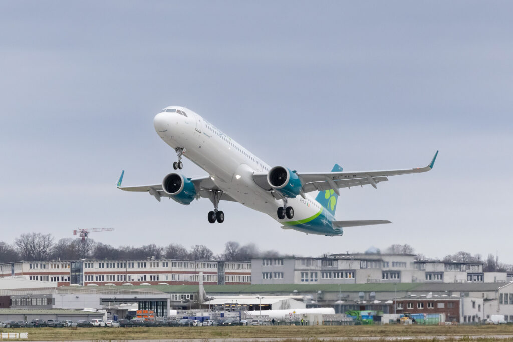 Aer Lingus A321XLR taking off