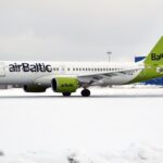 airBaltic in the snow