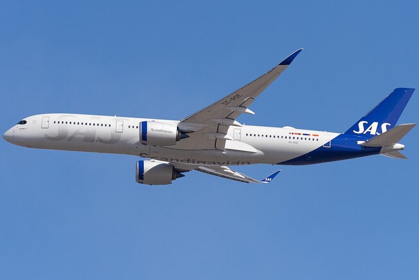 Scandinavian Airlines in flight
