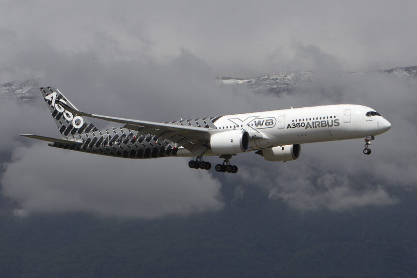 Airbus A350 aircraft delivery in 2024 to a commercial airline