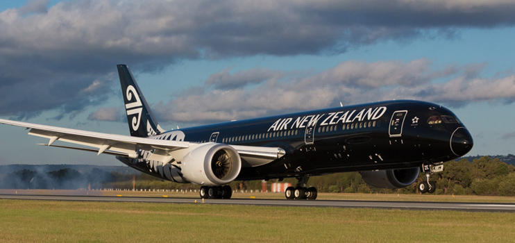 An Air New Zealand aircraft. The world's safest, 2025