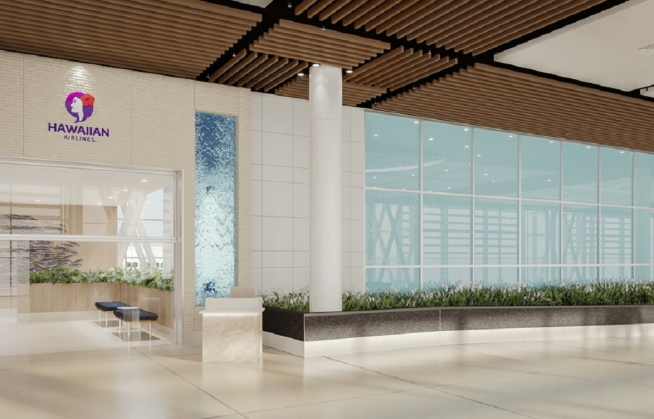 The planned exterior for the new premier lounge