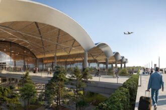 The exterior view of CPK Airport
