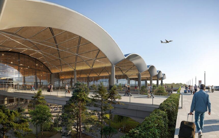 The exterior view of CPK Airport
