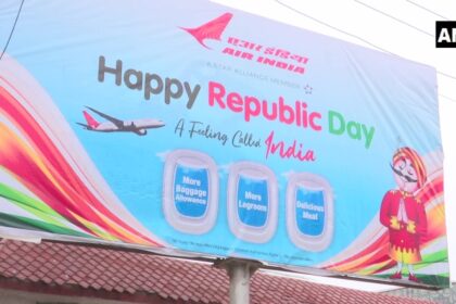 Air India spreads Republic Day cheer with hoarding at Lal Chowk, Srinagar