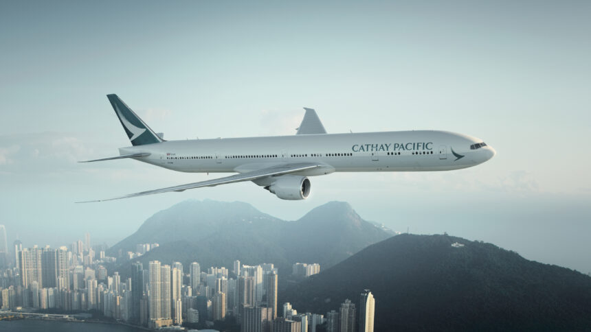 Cathay Pacific Boeing 777-300ER aircraft.