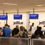 JetBlue Airways plagued by weather and ATC delays.