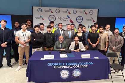 American Airlines is preparing young minds for takeoff with its latest aviation training partnership with George T. Baker Aviation Technical College in Miami.