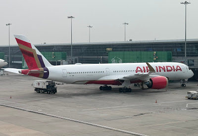 Air India's Airbus 350-900 in New Delhi