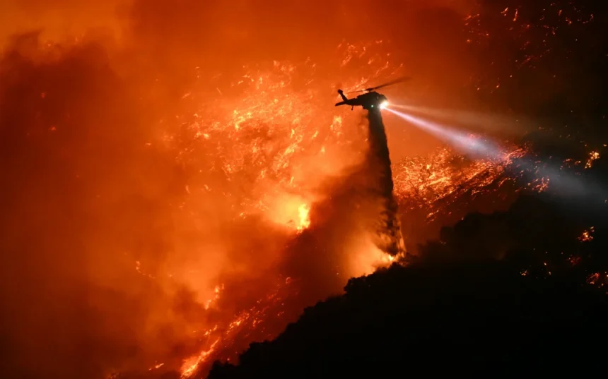LA Fires © RNZ Palisades Fire Southern California Wildfires from Santa Ana winds