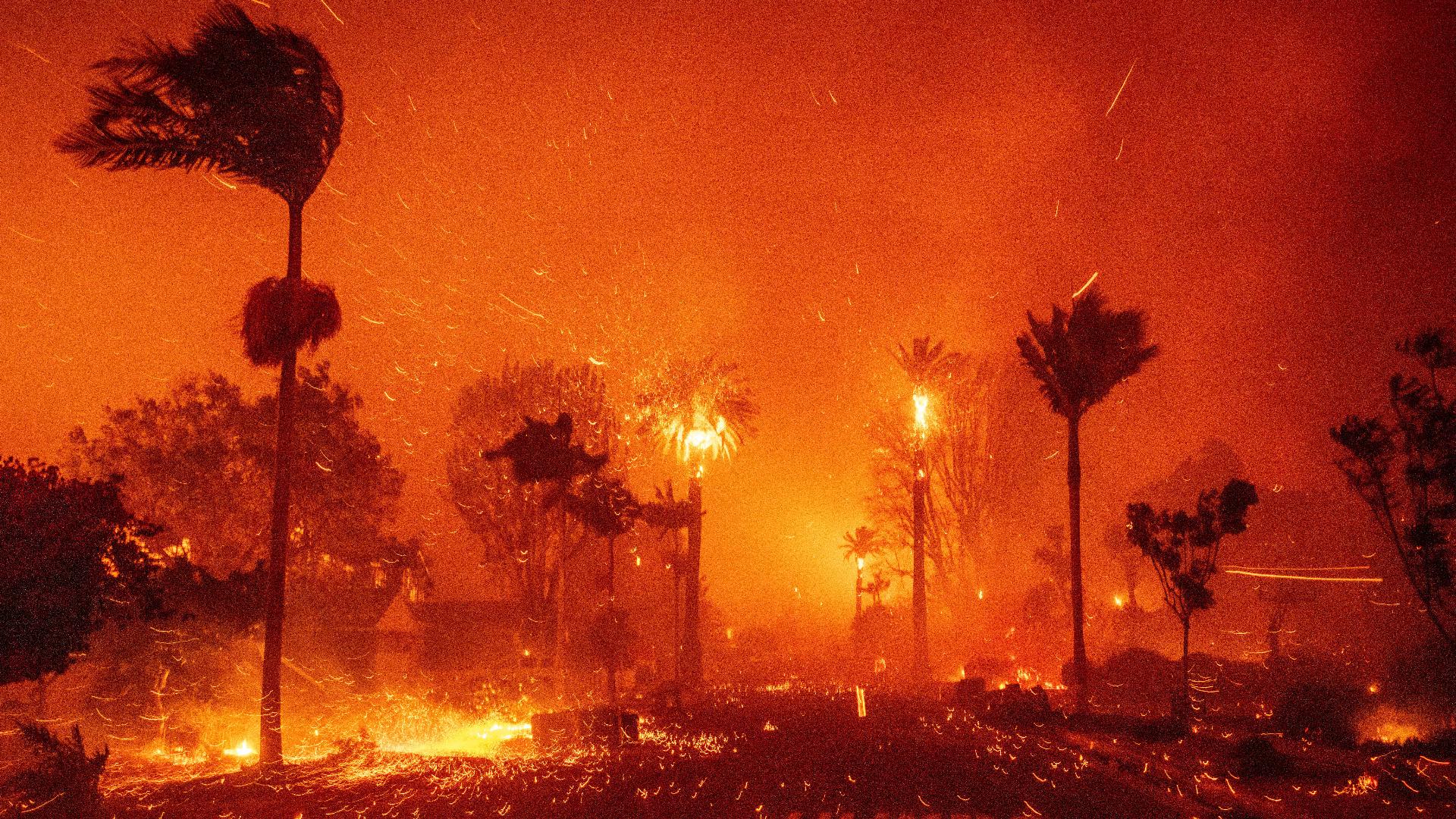 LA Fires © CBS 19