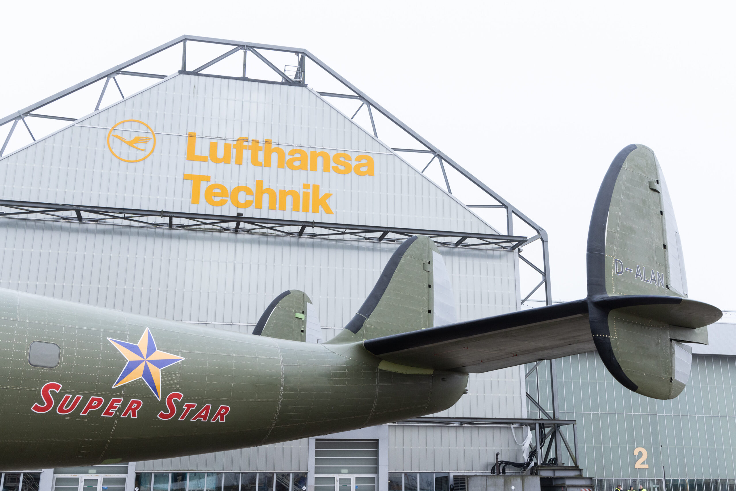 "Super Star" branding on the rear of the aircraft. A remarkable piece of aviation history