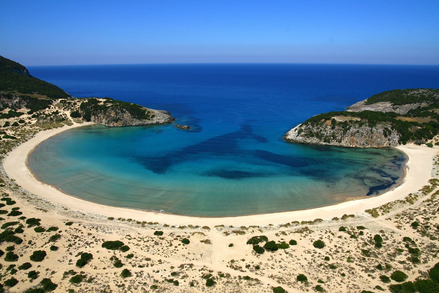 Voidokilia Beach, Kalamata, Greece © Expats Travel Together!