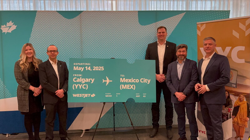 Westjet Calgary to Mexico City 