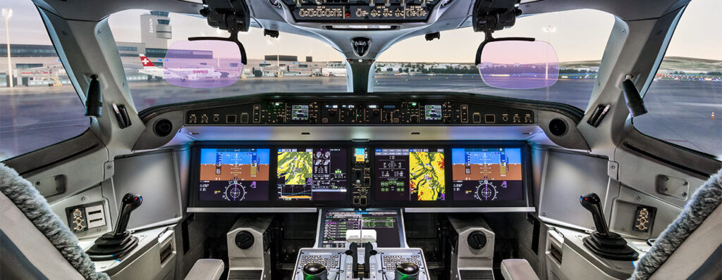 airBaltic A220 Flightdeck