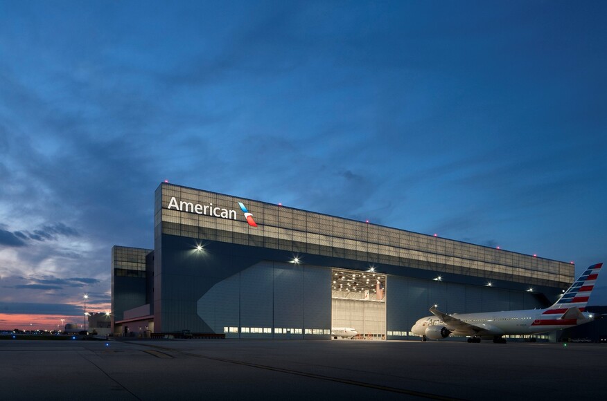 To support the modernization program at Chicago O’Hare International Airport, American Airlines pursued the development of a new double wide-body aircraft maintenance hangar