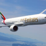 Picture of Emirates Aircraft Boeing 777-300 in the sky