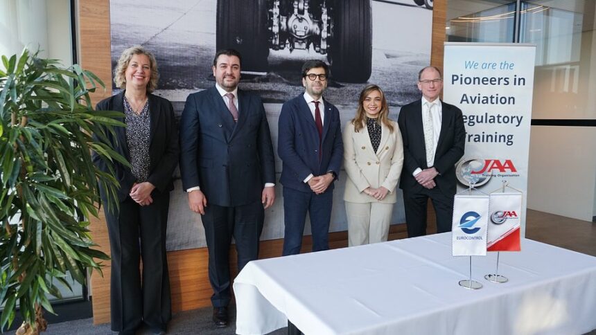 image of key leaders of the two organisations EUROCONTROL and JAA TO