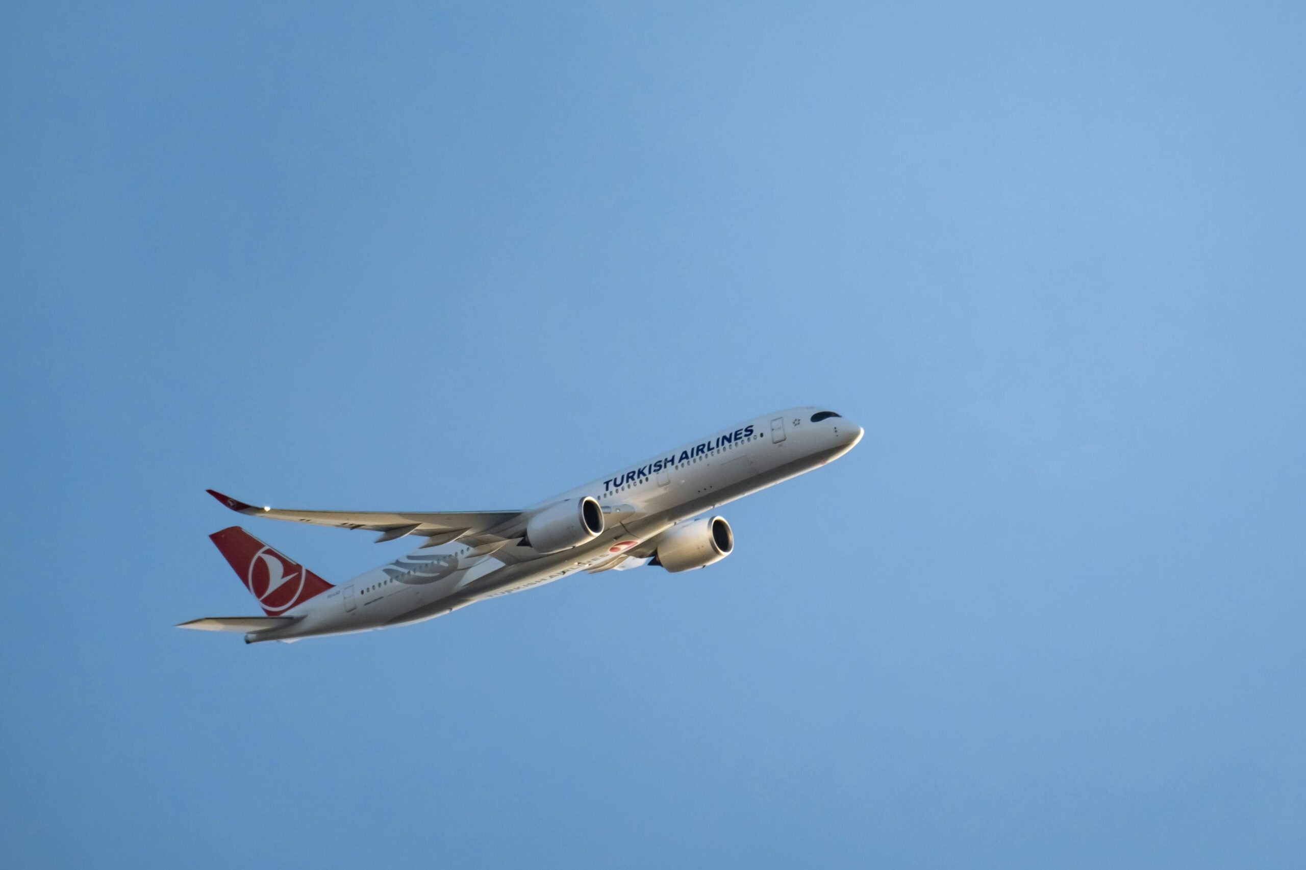 Turkish Airlines Plane in Flight