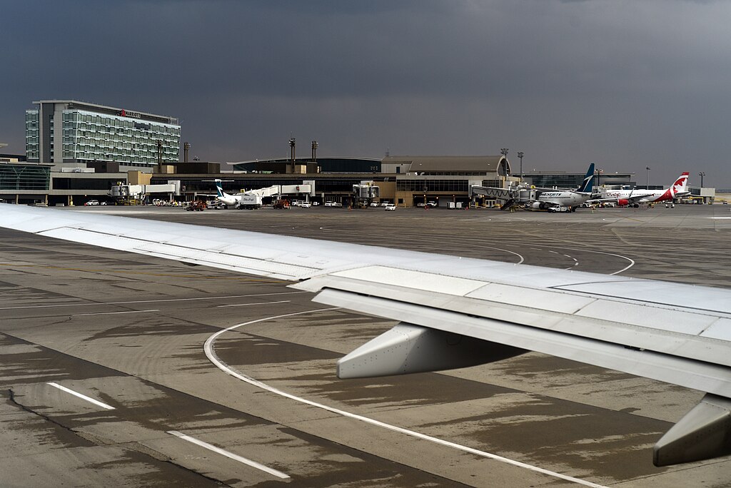 Departing from Calgary International Airport