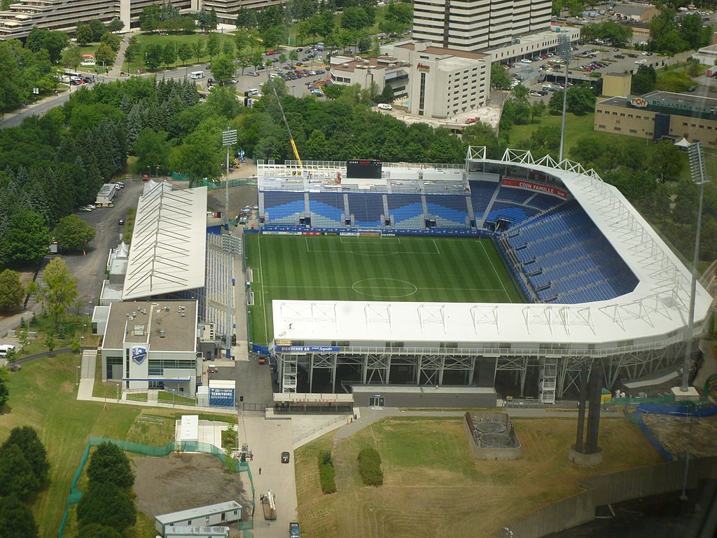 Saputo Stadium from above