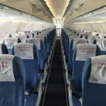 The interior of Air Arabia's A320 aircraft