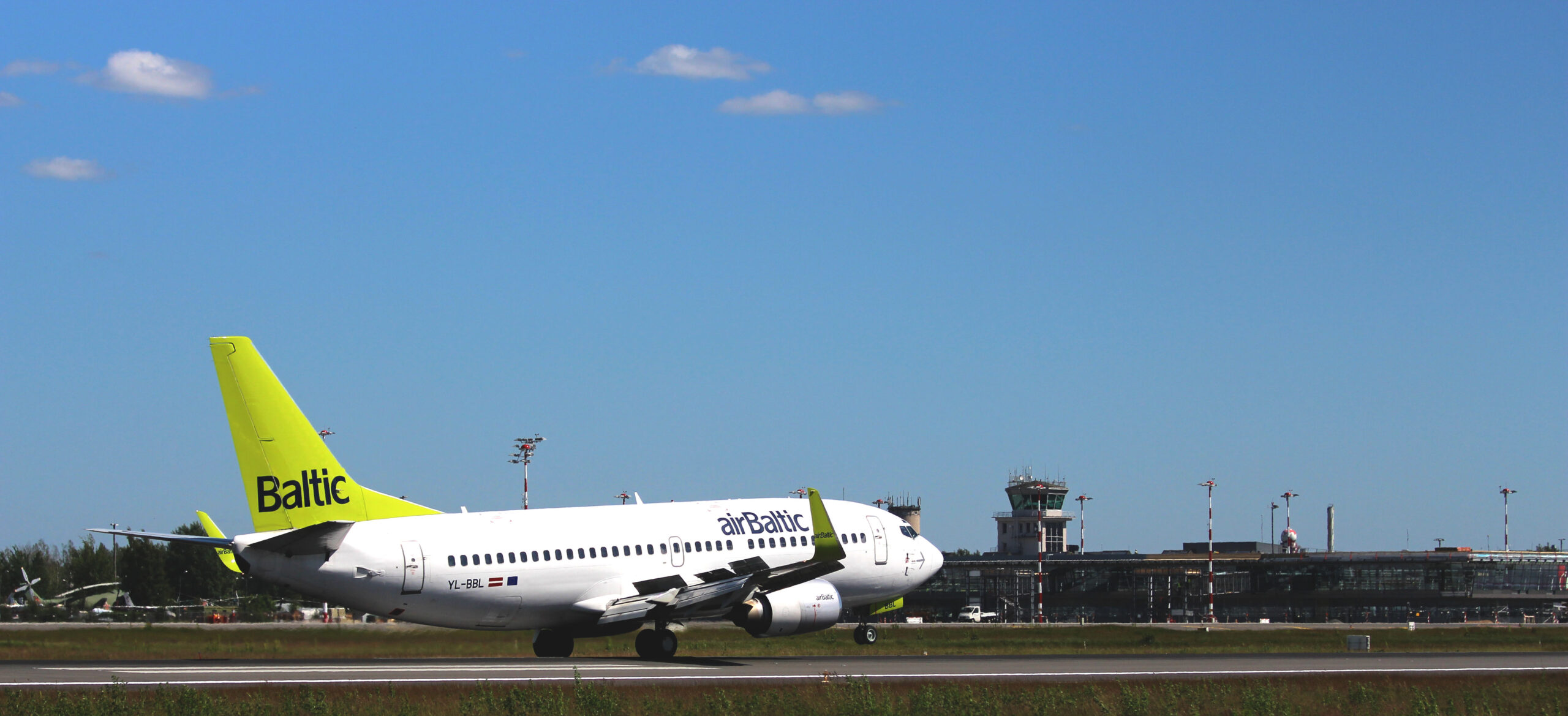 AirBaltic aircraft in RIX Riga Airport