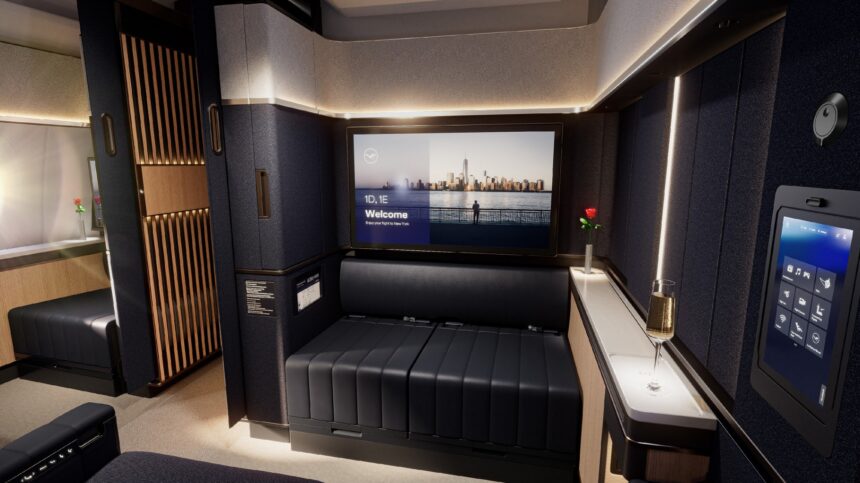 One of the Allegris cabins offered by the Lufthansa Group