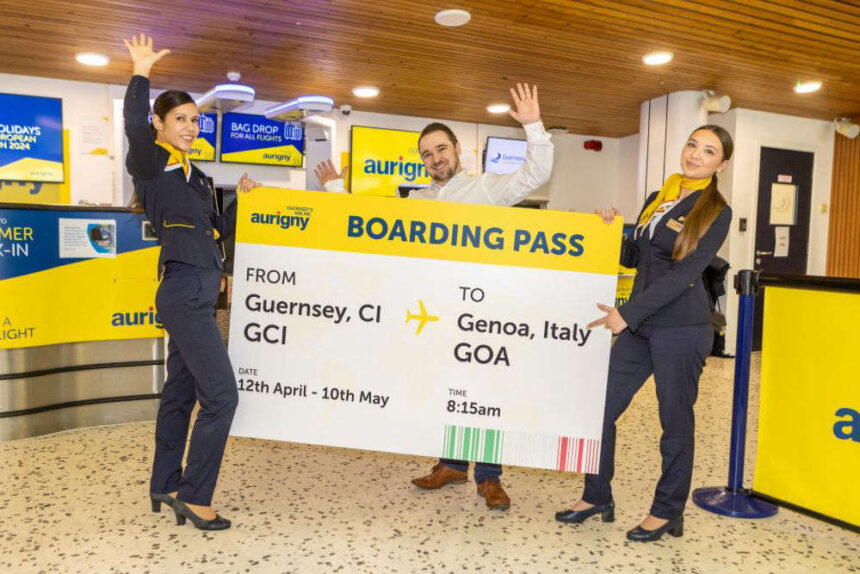 Aurigny announcing new direct route to Genoa, Italy ©Aurigny