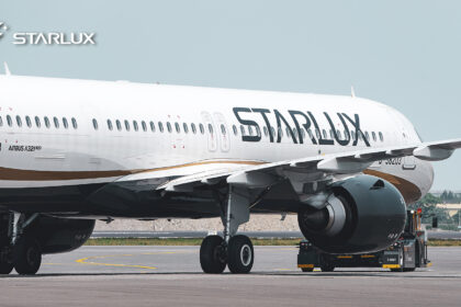 A Starlux Airlines A321neo aircraft.
