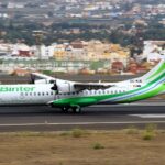 A Binter ATR 72-600 aircraft on a runway