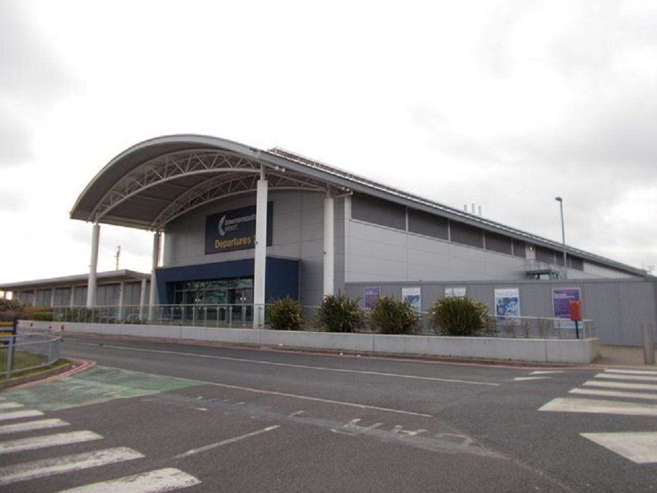 The exterior of Bournemouth Airport
