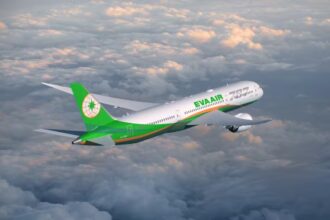 EVA Air Boeing 787-9 aircraft.