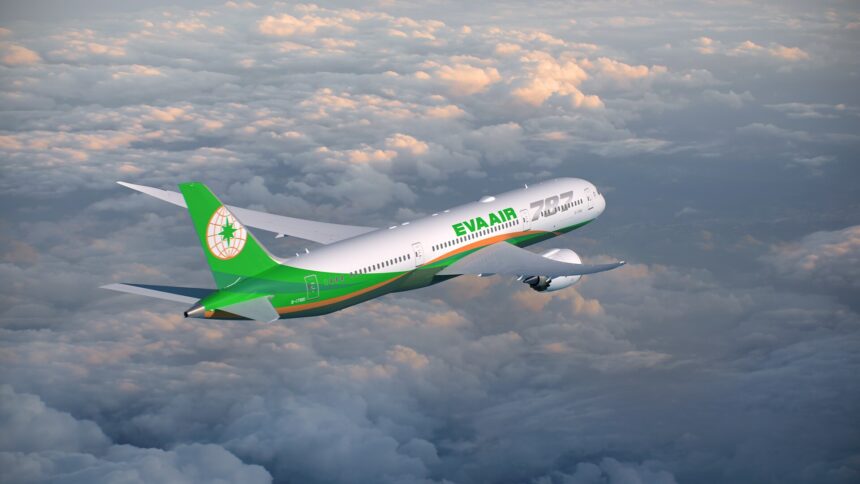 EVA Air Boeing 787-9 aircraft.