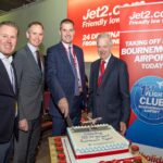 The celebration of the first Bournemouth Jet2 flight