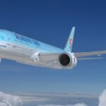 A Korean Air aircraft in-flight