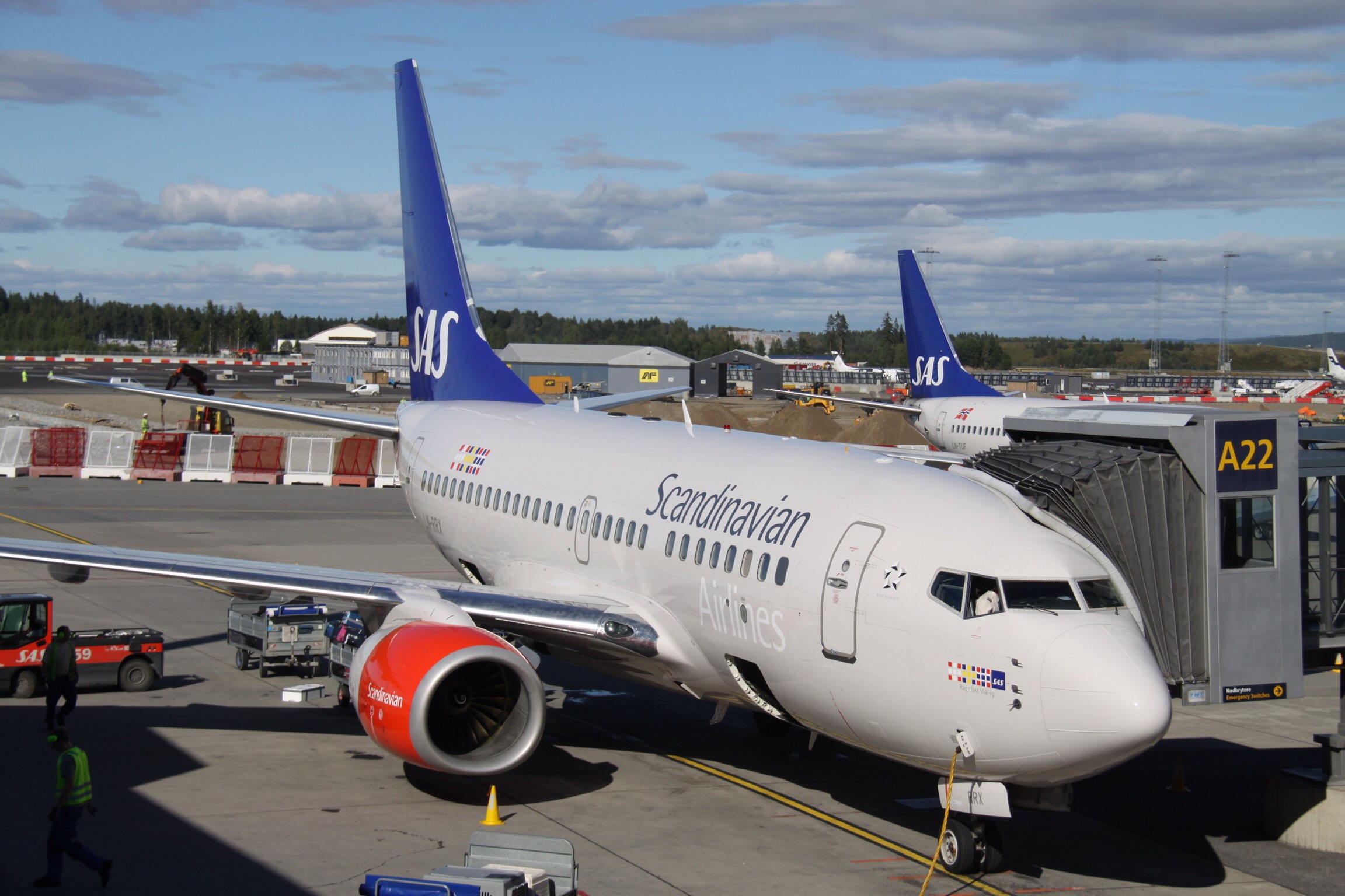 Boeing 737 SAS Scandinavian Airlines At Oslo Gardermoen 