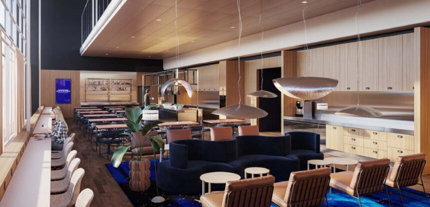 Interior of Arlanda Airport's new lounge