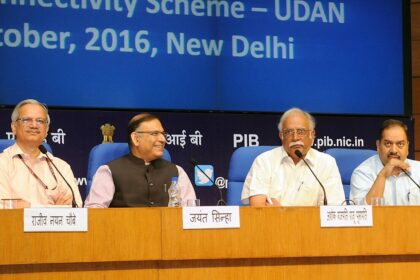 The Ministry of Civil Aviation at the 2016 launch of the UDAN Scheme