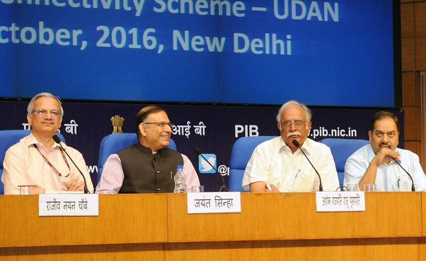 The Ministry of Civil Aviation at the 2016 launch of the UDAN Scheme