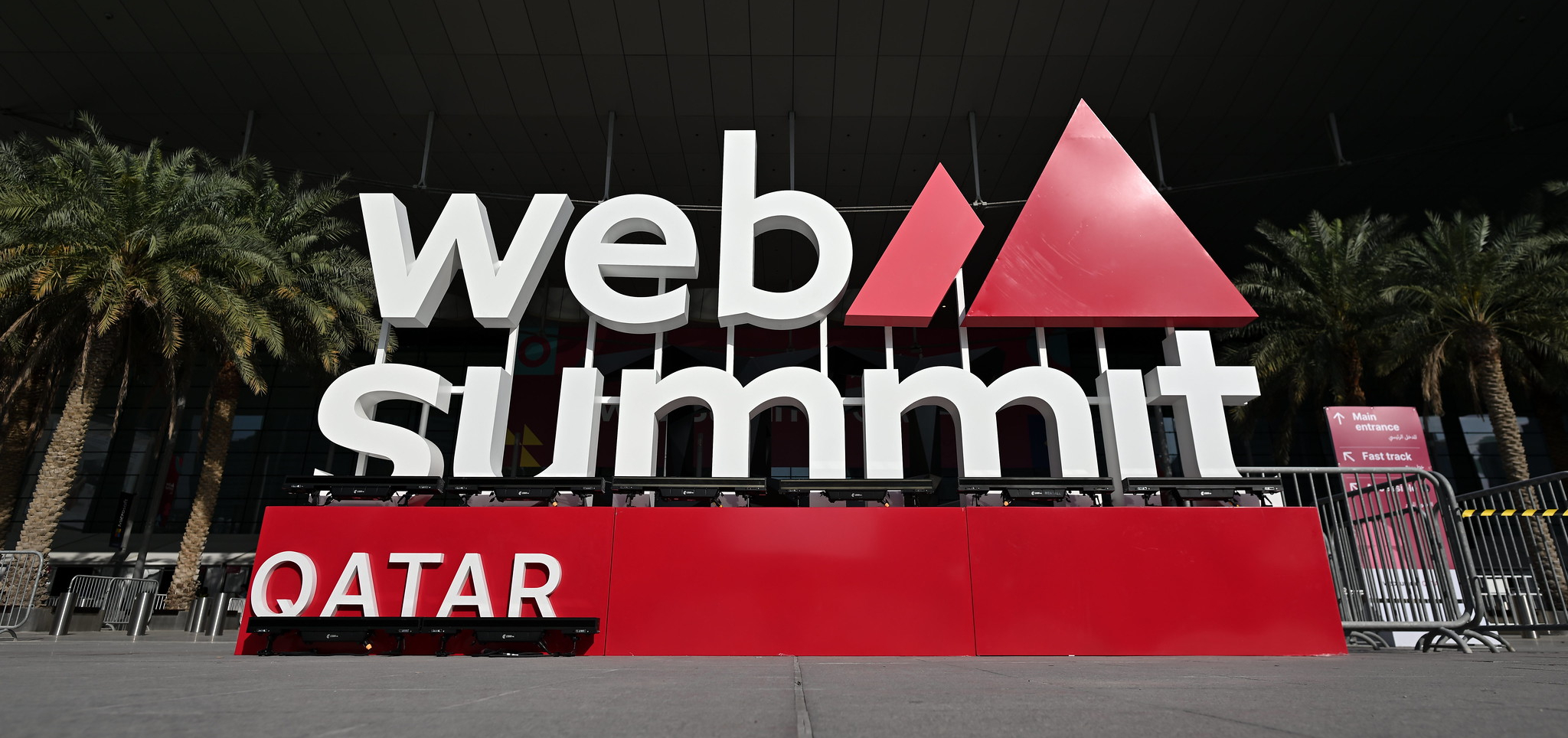 The announcement for the Web Summit Qatar 2025. 