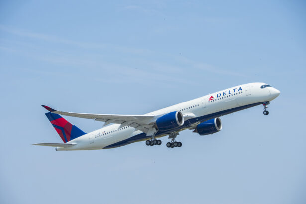 Airbus A350 in air.
